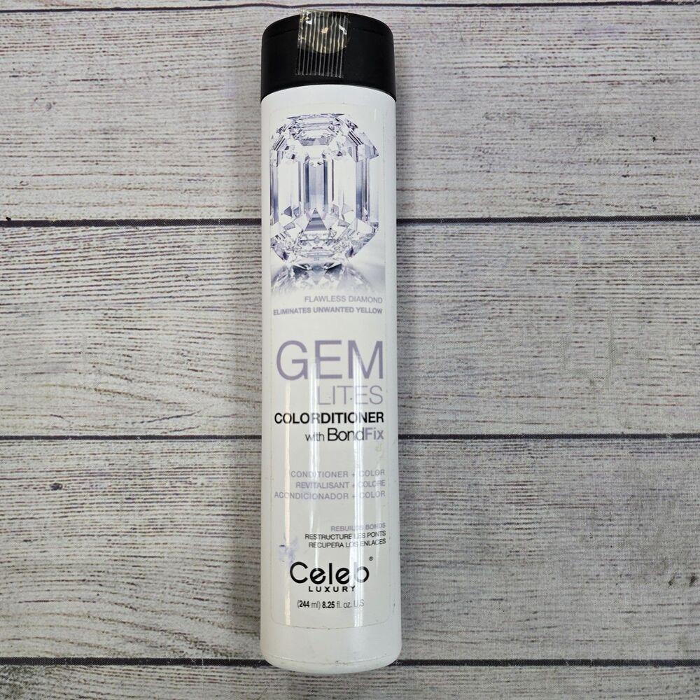 Celeb Luxury Gem Lites Colorditioner With BondFix Flawless Diamond 8.25 oz NWOB